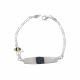 PULSERA CON PLACA DE NIÑO  ESMALTADA