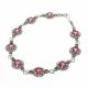 Pulsera con Marquesita  Rodio