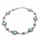 Pulsera con Marquesita  Rodio