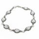 Pulsera con Marquesita  Rodio