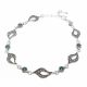 Pulsera con Marquesita  Rodio