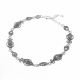 Pulsera con Marquesita  Rodio