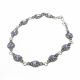 Pulsera con Marquesita  Rodio