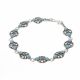 Pulsera con Marquesita  Rodio