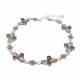 Pulsera con Marquesita  Rodio