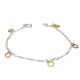 Pulsera De Corazón  Rodio