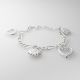 Pulsera De Corazón De Flor