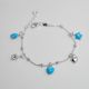PULSERA DE CORAZÓN Y DE ESTRELLA DE NIÑO  ESMALTADA