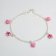 PULSERA DE CORAZÓN Y DE ESTRELLA DE NIÑO  ESMALTADA