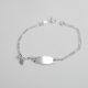 PULSERA CON PLACA DE CORAZÓN DE NIÑO