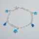 PULSERA DE ESTRELLA Y DE LUNA DE NIÑO  ESMALTADA