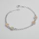 PULSERA DE FLOR DE NIÑO  ESMALTADA