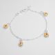 PULSERA DE FLOR DE NIÑO  ESMALTADA