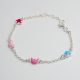 PULSERA DE LUNA Y DE ESTRELLA DE NIÑO  ESMALTADA