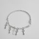 PULSERA CASANDRA CON DIJE DE LLAVE DE NIÑO  DIAMANTADA