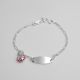 PULSERA CON PLACA DE SOL DE NIÑO  ESMALTADA