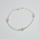 PULSERA DE FLOR DE NIÑO  ESMALTADA