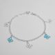 PULSERA DE MARIPOSA DE NIÑO  ESMALTADA
