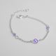 PULSERA DE FLOR DE NIÑO  ESMALTADA