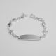 PULSERA CON PLACA DE ESTRELLA Y DE FLOR DE NIÑO