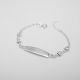 PULSERA CON PLACA DE CORAZÓN DE NIÑO