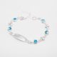 PULSERA CON PLACA DE CORAZÓN DE NIÑO