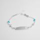 PULSERA CON PLACA DE FLOR DE NIÑO