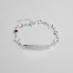 PULSERA CON PLACA DE FLOR DE NIÑO