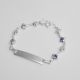 PULSERA CON PLACA DE FLOR DE NIÑO