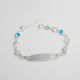 PULSERA CON PLACA DE ESTRELLA Y DE CORAZÓN DE NIÑO