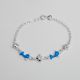 PULSERA DE DELFÍN Y DE FLOR DE NIÑO  ESMALTADA
