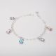 PULSERA DE OSO DE NIÑO  ESMALTADA