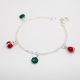 PULSERA DE COQUITO Y DE FLOR DE NIÑO  ESMALTADA