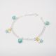 PULSERA DE CORAZÓN Y ÁNGEL DE NIÑO  ESMALTADA
