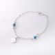 PULSERA DE TRÉBOL DE NIÑO  ESMALTADA