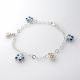PULSERA DE MARIPOSA Y DE FLOR DE NIÑO  ESMALTADA
