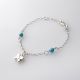 PULSERA DE MARIPOSA C CONPERLA DE NIÑO  ESMALTADA