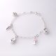 PULSERA LLAVE Y CANDADO DE NIÑO  ESMALTADA