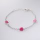 PULSERA DE FLOR DE NIÑO  ESMALTADA