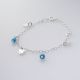 PULSERA DE MARIPOSAS DE NIÑO  ESMALTADA