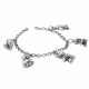 Pulsera  Con Dijes de Electroformatura