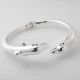 Pulsera Rígida Pulsera Con Delfín de Electroformatura