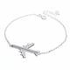 Pulsera De Piedras Con Dije De Avion