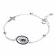 Pulsera De Piedras Con Dije Religioso