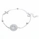 Pulsera De Piedras Con Dije Religioso