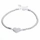 Pulsera De Piedras Con Dije De Corazon