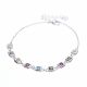 PLATA 925 Pulsera Con Piedras