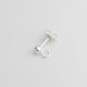 herraje de Aretes con argolla 3mm para dije