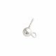 herraje de Aretes con argolla 6mm para dije sin DE MARIPOSA