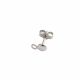herraje de Aretes con argolla 7mm rodinado para dije